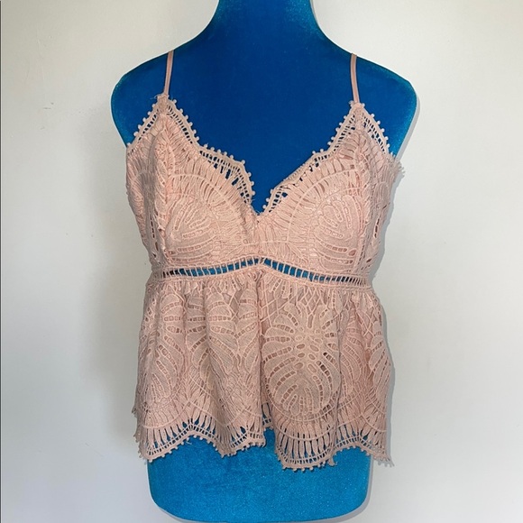 Willow ~ Root Pink Cropped Camisole - Picture 1 of 8